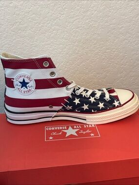 Converse all star American Flag High-Top Sneakers - Red, White & Blue